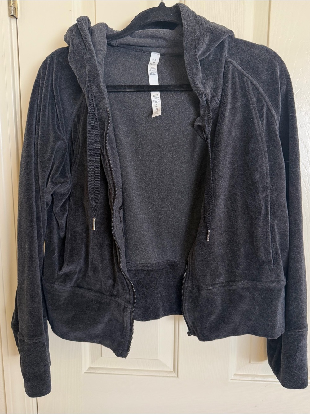 Lululemon Morning Restore Velour Cropped Hoodie M/L